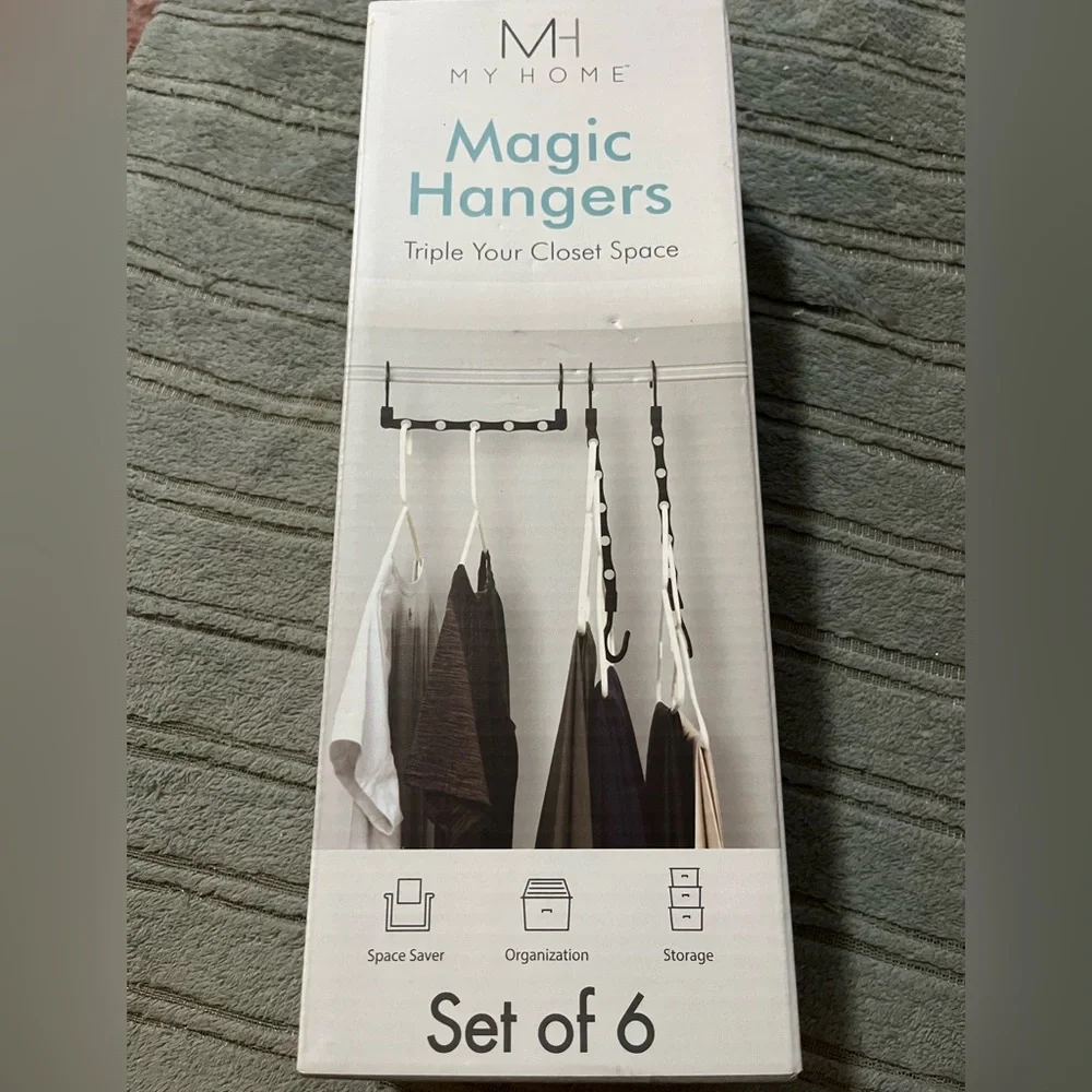 ⚠️ 5/25$ NIB My Home Magic Hangers Set of 6
